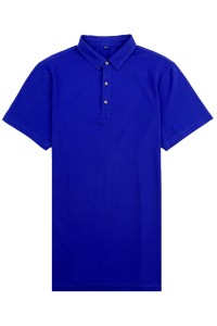 訂製三顆鈕扣男裝Polo恤      網上訂購純色Polo恤    Polo恤供應商 sorona  P1506